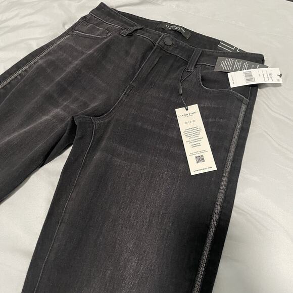 Liverpool Jeans Womens size 4/27 Black ECO LIV NonSkinny Skinny New Mirror Cove - Picture 3 of 8